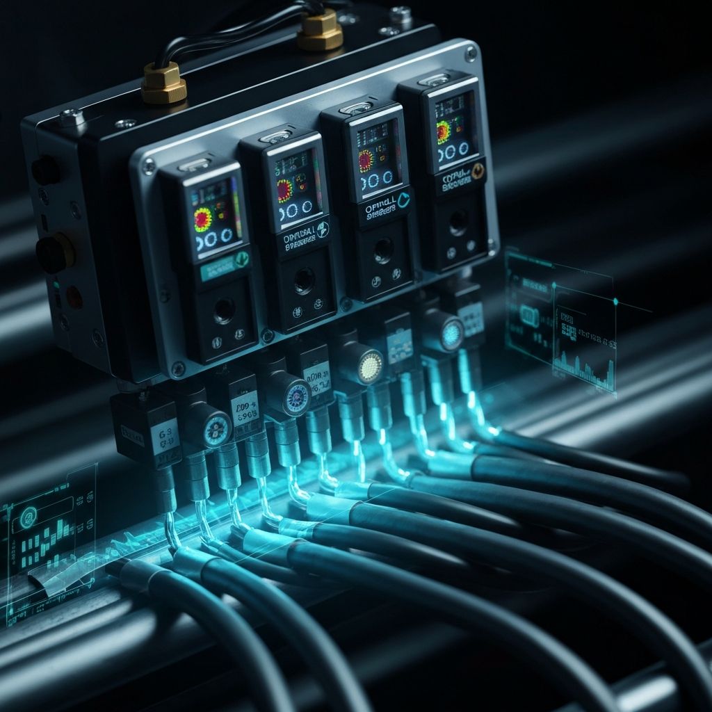 Multi-sensor AI technology scanning industrial cables